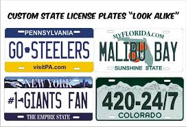 State Official License Plates Look Alike Custom License Plates Personalized License Plates Decorative License Plates Front License Plates Car Tags Airbrush Personalized Customized