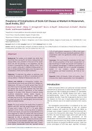 Database email address list all plastic industries. Https Www Aclr Com Es Clinical Research Prevalence Of Complications Of Sickle Cell Disease At Makkah Almukaramah Saudi Arabia 2017 Pdf