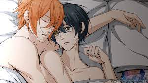 Rule34.dev - 2boys after_sex bed bedroom implied_sex miyano_yoshikazu naked  sasaki_shuumei sasaki_to_miyano sleeping yaoi