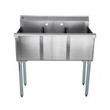 Weekly email discounts · wholesale savings · lowest prices online Universal Bs1512 3 36 Three Compartment Sink In Stainless Steel