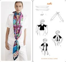 Hermes Carte A Nouer Foulard Beaux Vetements Mode