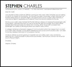 Cabin Crew Sample Cover Letter Cover Letter Templates Examples
