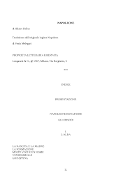 Napoleone buonaparte, francesizzato in bonaparte, nasce in corsica, secondogenito di carlo buonaparte. Napoleone Il Sogno Infranto Di Un Europa Unita Hilarie Belloc Docsity