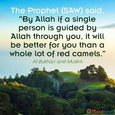 Did safiyyah marry prophet muhammed freely? By Allah If A Single Person Is Guided By Allah Through You It Will Be Better For You Than A Whole Lot Of Red Camels Dawa Islamic Quotes Allah Love Allah