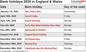 Bank Holidays 2020 In The Uk Get Uk Bank Holiday Calendar Uk Holiday Calendar