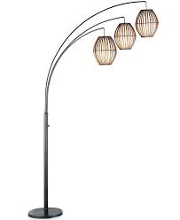 The body is crafted from sturdy metal with a black nickel finish that is the perfect complement to the trio of stick bamboo shades. Adesso Maui Arc Floor Lamp Reviews All Lighting Home Decor Macy S