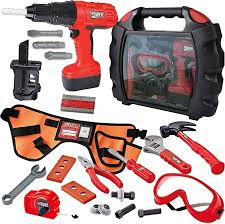 Black And Decker Toy Workbench Replacement Parts Joyin 24 Pieces Kids Construction Tool Toy Kit Playset With Workshop Carry Case In 2020 Construction For Kids Construction Tools Playset