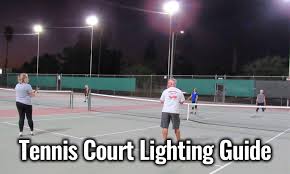 مسابقات تنیس حرفه ای مردان (fa); Tennis Court Lighting Layout Lighting Design Tachyon Light