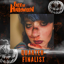 I am a local special effects makeup artist and this is my second year  joining the faces of horror contest please vote for me
