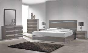 Enzo Grey Lacquer Bed With Led Lights Bedroom Set Designs Bedroom Furniture Sets Bedroom Set