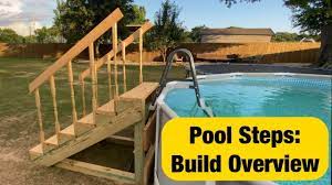 Looking to build your own above ground wooden pool? Above Ground Pool Custom Steps Overview Of How It Was Built Youtube