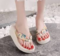 Wholesale Soft Thick Sole Indoor Outdoor Sandals Fashion Casual Female High  Heel Slippers Women Flip Flop for Summer Beach