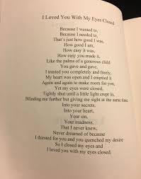 I Loved You With My Eyes Closed Title Poem From I Loved You With My Eyes Closed Poetry Collection Trust Yourself Different Feelings Love You