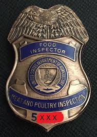 Food Inspector Meat And Poultry Inspection U S Department Of Agriculture Police Badge Us Military Medals Military Medals