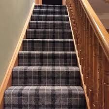9 Carpeted Stair Ideas That Don T Feel Totally Dated Hunker Carpet Stairs Tartan Stair Carpet Carpet Staircase