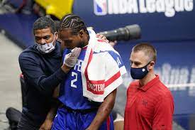 Clippers insider gives update on knee. Kawhi Leonard Bloodied By Elbow To Face In Clippers Win Los Angeles Times