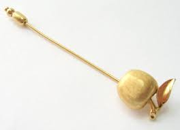 1950s Trifari Apple Hat Pin Vintage Hat Stick Pins Etsy Hats Vintage Apple Hat Vintage Jewelry