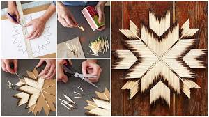 Deco Allumettes Bricolage Noel Deco Fete Theme Noel