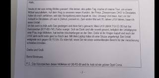 Wer Kann Mir Bitte Daraus Einen Unfall Bericht Machen 4 Schule Deutsch Klausur