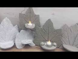 Diy idee trendige glas vasen mit betonsockel selbermachen. Deko Blatter Aus Beton Einfach Selber Machen Youtube