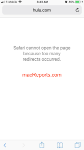 Safari Cannot Open The Page Because Too Many Redirects Occurred Macreports