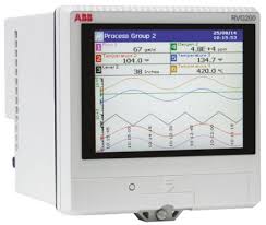 Abb Rvg200 12 Channel Paperless Chart Recorder Measures Current Millivolt Resistance Temperature Voltage