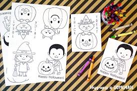 Halloween coloring book is an educational coloring game for kids, contains carefully selected paintings in the category of pumpkin, friendly ghosts, smiling witches, magic, joyful monsters, kind. Printable Halloween Coloring Books Happiness Is Homemade