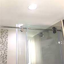 Maybe you would like to learn more about one of these? 6 6ft Chrome Polished Bypass Frameless Sliding Glass Shower Door Track Barn Shower Door Hardware Kit Round Handle Door Track Barn Door Hardware Kitbarn Door Kit Aliexpress