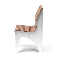 Folding chairs, tables & kitchen table sets. Ollie Chair Satin Silver Base Teak Tambour Rockpaperrobot Touch Of Modern