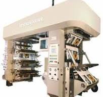 Colorful Printed Plastic Roll To Roll Flexo Printing Machine