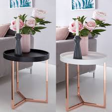 Finebuy Design Beistelltisch Give Mit Tablett Abnehmbar 40 Cm Rund Kupfer Couchtisch Decoracao Decoracao Sala Decoracao Sala Estar