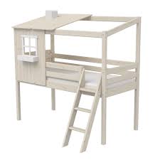 Diese vorstellung ist in tat und wahrheit jedoch nicht so weit entfernt, wie man vielleicht meinen würde. Flexa Classic Halbhohes Bett Aus Holz 90x200cm Mit Halbem Baumhaus A Kidswoodlove