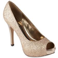 Jacqueline Ferrar Lara Glitter Pumps Jcpenney Gold Bridesmaid Shoes Bridesmaid Shoes Gold Glitter Shoes