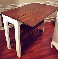 Check Out These Easy To Follow Plans For This Diy Drop Leaf Kitchen Island Cart This Inexpensive Diy Kitchen Table Diy Kitchen Cart Kitchen Island Diy Plans