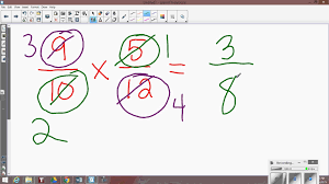Cross Cancellation When Multiplying Fractions Youtube Multiplying Fractions Math Fractions Fractions