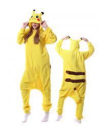 Pokemon pikachu kostüm erwachsene unisex onesie schlafoveralls. Pikachu Kigurumi Onesie Pyjamas Tier Unisex Kostume Fur Erwachsene Damen Herren