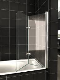 Folding Glass Shower Doors Glass Over Bath 2 Fold Folding Shower Screen Bath Door Panel Seal Bath Shower Screens Shower Doors Shower Screen