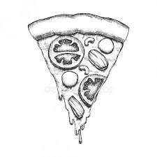 Pizza slice line art vector illustration contour stock. Vegetable Italian Slice Piece Pizza Vintage Vector Stock Vector Affiliate Slice Piece Vegetable Ita Pizza Tattoo Pizza Slice Drawing Pizza Drawing
