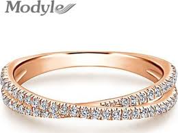 Will rose gold hair look good on me? Modyle Rose Gold Color Endless Beauty Twisting Wave Cubic Zircon Finger Ring For Women Engagement Jewelry Gift Buy On Zoodmall Modyle Rose Gold Color Endless Beauty Twisting Wave Cubic Zircon Finger Ring