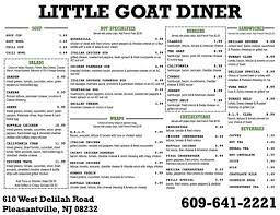 Their attached bread shop serves up great coffee drinks and sandwiches. Little Goat Diner Restaurant 610 W Delilah Rd Pleasantville Nj 08232 Usa