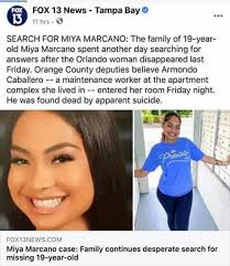 Armando Caballero, the maintenance worker at missing 19-year-old Miya  Marcano's Orlando apartment complex, had developed a romantic interest in  her, but had been repeatedly turned down by Miya. Investigators said he used
