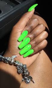Pick out the green acrylic nails that resonate with you, whether you are looking to buy for yourself or as a salon owner. Neon Nails Art Neon Nail Designs For Light And Dark Skin Neon Green Nails Green Acrylic Nails Green Nails