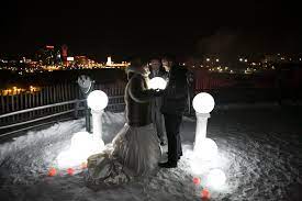 Lumination Ceremonies Next To The Falls Only Available Through Heavenlee Weddings Ny Wedding Niagara Falls Ny Wedding