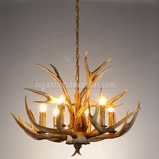 Antler Chandelier 6 Cast Candle Style Rustic Lighting Fixtures Buyantlerchandelier Com