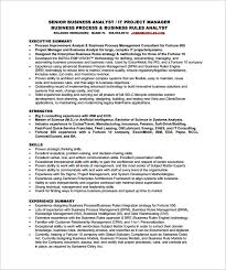 senior business analyst resume mt