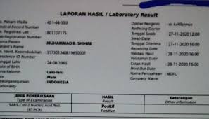 Beredar Hasil Swab Test Rizieq Positif Covid 19 Fpi Bantah Kompasiana Com