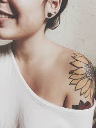 24 Warm Sunflower Tattoo Designs Sunflower Tattoo Shoulder Cool Shoulder Tattoos Sunflower Tattoo