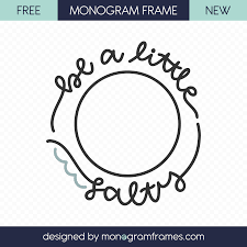 Download Free Svg Free Summer Monogram Frame Be A Little Salty Svg Eps Dxf Files Free Monogram Fonts Monogram Frame Free Monogram