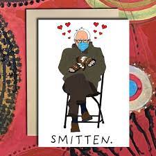 Bernie Sanders Inauguration Mittens Valentine S Day Card In 2021 Funniest Valentines Cards Valentines Cards Valentines Memes