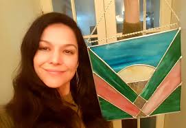 When learning stained glass from a friend, how can I not be inspired?